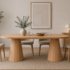 Tamamı Doğal Gürgen Masif Ahşap Yemek Masası 160x90 cm – Oval Modern Tasarım Tamamı Doğal Gürgen Masif Ahşap Yemek Masası 160x90 cm – Oval Modern Tasarım