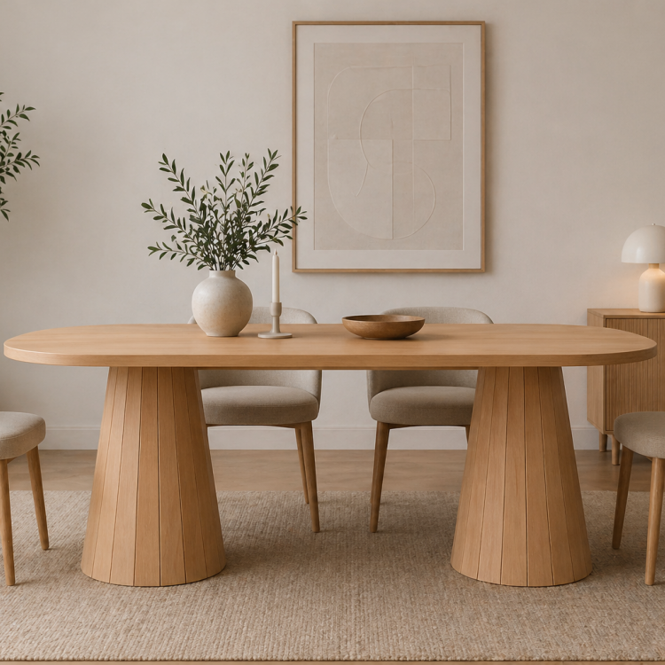 Tamamı Doğal Gürgen Masif Ahşap Yemek Masası 160x90 cm – Oval Modern Tasarım Tamamı Doğal Gürgen Masif Ahşap Yemek Masası 160x90 cm – Oval Modern Tasarım