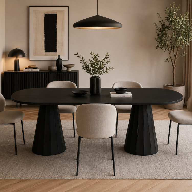 Tamamı Doğal Gürgen Masif Ahşap Yemek Masası 160x90 cm – Oval Modern Tasarım Tamamı Doğal Gürgen Masif Ahşap Yemek Masası 160x90 cm – Oval Modern Tasarım