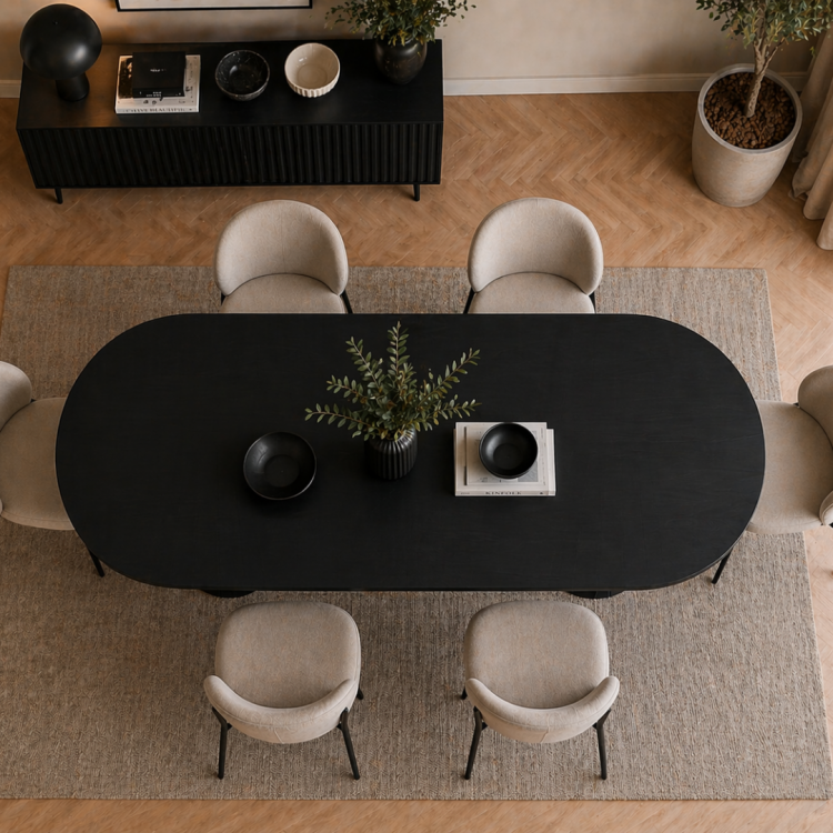 Tamamı Doğal Gürgen Masif Ahşap Yemek Masası 160x90 cm – Oval Modern Tasarım Tamamı Doğal Gürgen Masif Ahşap Yemek Masası 160x90 cm – Oval Modern Tasarım