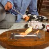Doğal Ceviz Ağacı Masaüstü Şömine Bioethanol Luxury Oval Şömine Doğal Ceviz Ağacı Masaüstü Şömine Bioethanol Luxury Oval Şömine