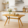 %100 Gürgen Masif Ahşap Minimal Yemek Masası – 160 cm Modern Tasarım %100 Gürgen Masif Ahşap Minimal Yemek Masası – 160 cm Modern Tasarım