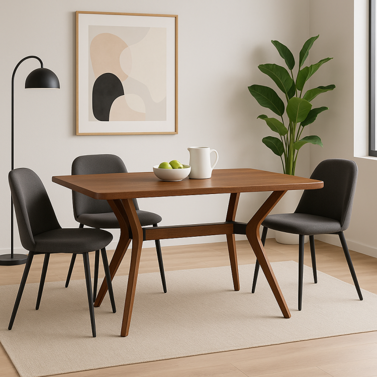 %100 Gürgen Masif Ahşap Minimal Yemek Masası – 160 cm Modern Tasarım %100 Gürgen Masif Ahşap Minimal Yemek Masası – 160 cm Modern Tasarım