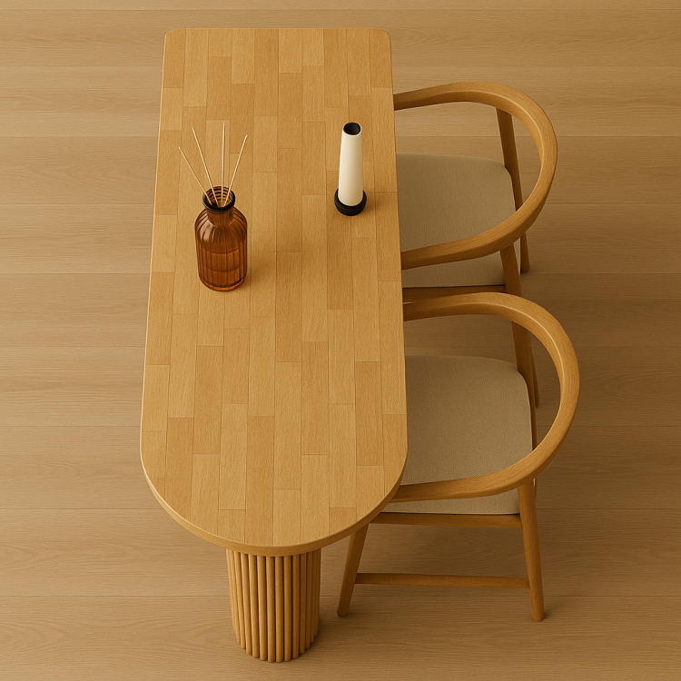 Modern Tasarım Kayın Bar Masası – Flüt Desenli Özel Ayak Doğal Kayın Bar Masası – El Yapımı Natural Modern Tasarım Kayın Bar Masası – Flüt Desenli Özel Ayak Doğal Kayın Bar Masası – El Yapımı Natural